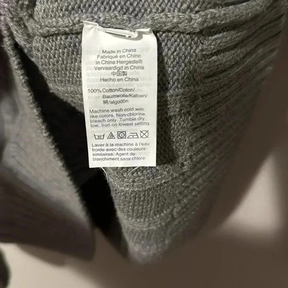 J.Crew | knit sweater in 100% cotton, dark grey. Small. EUC. - Picture 7 of 10